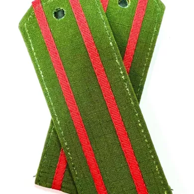 Погоны офисные зеленые (пластик) ткань Rip-stop для старшего офицерского состава